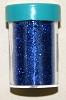 Glitter fijn strooi potje blauw