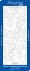 3D Stickervel Starform Glitter transparant Sneeuwpop zilver