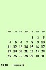 Kalender 2010 A4 12 vel Pastel Groen