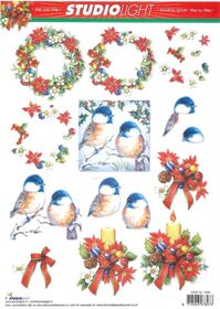 Aktiepakket met 10 verschillende Le Suh 3D Etappe knipvellen Kerst