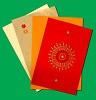 MD Embroidered paper 4 vellen - papier/PK9056