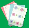 MD Embroidered paper 4 vellen - papier/PK9057