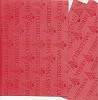 Kaarten karton A5 Merry Christmas rood