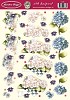Knipvel A4 Marieke Design Hortensia