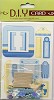 D.I.Y kaart set blauw