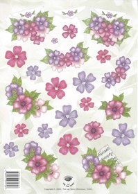 Tierelantijntje Knipvel A4 bloemen