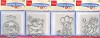 MD Clear Stemp Fun Set van 4 stempels - stem/SFUN0004set