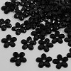 Strass Flowers Zwart
