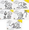 NS Clear stemp Piggy Set van 5 stempels