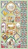 Joy embossed glitter sticker katten 