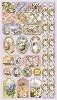 Joy embossed glitter sticker katten 