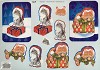 TBZ Stansvel A4 Kerst Poes met cadeau