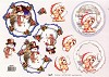 TBZ Stansvel A4 Kerst Hondje met brief