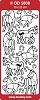 Stickervel Doodey Paarden zilver