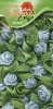 Satin Flowers - Licht Blauw