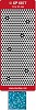 Stickervel Doodey Polka Stippen Holografisch lichtblauw