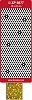 Stickervel Doodey Polka Stippen Holografisch geel