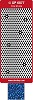 Stickervel Doodey Polka Stippen Holografisch blauw