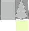 Romak A6 kaarten Kerstboom Wit-Ivoor - kaart/112311/4270