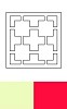 Romak vierkante kaarten Quattro banner vierkant Ivoor-Rood - kaart/112311/4942