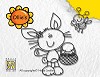 NS Ollie Clear stemp Bunny boy