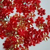 Bloemenpailletten rood