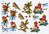 Wekabo knipvel A4 Kerst vogels