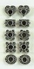 Strass Ornamentjes 10mm Zonder steentjes 10 stuks  - actie/117466/0020