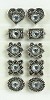 Strass Ornamentjes 10mm Kristal Zilver 10 stuks  - actie/117466/0021