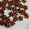 Strass Flowers Zacht oranje