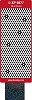 Stickervel Doodey Polka Stippen Holografisch Antraciet grijs