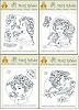 Marij Rahder Clear Stamp Jugendstil set van 4 stempels - stem/jugendstil13Set