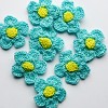 Crochet blauw-geel