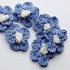 Crochet blauw-wit