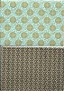 Han - Ji papier Fantasie zwart - Goud blauw A5 - papier/115642/7006
