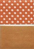 Han - Ji papier Witte bloem - Goud rood A5 - papier/115642/7003