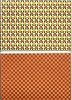 Han - Ji papier Goud bloem - Ruit rood A5 - papier/115642/7001