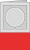 Romak vierkante kaarten Banner rond Rood - kaart/112311/5060