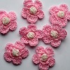 crochet roze-creme