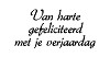 Clear stempels Van harte