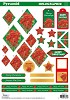 Pyramide knipvel A4 Holographic Kerst - sale/PYRSL121