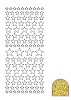 Stickervel sterren glittergoud goud
