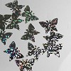 Vlinderpailletten hologram zilver
