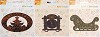 Joy Chrissie borduurstencil Kerst Set van 3 stencils - mal/6001/1042Set