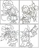 MD Eline`s Clear stamp Set van 4 Stempels - stem/EC0126Set