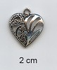 Charms Hart 2cm 1stuk
