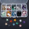 Strass steentjes ster 15mm 200 stuks assorti