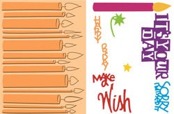 Cuttlebug combo set Birthday wishes