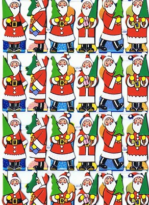 Poezieplaatje A5 kerstman met boom