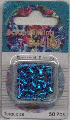 Eyelets normaal 5 mm Turquoise 50 stuks